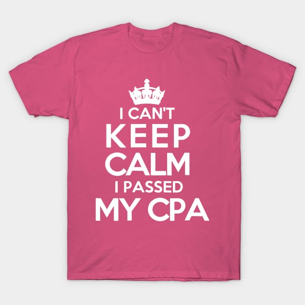 CPA Accountant T-Shirt by luckyboystudio